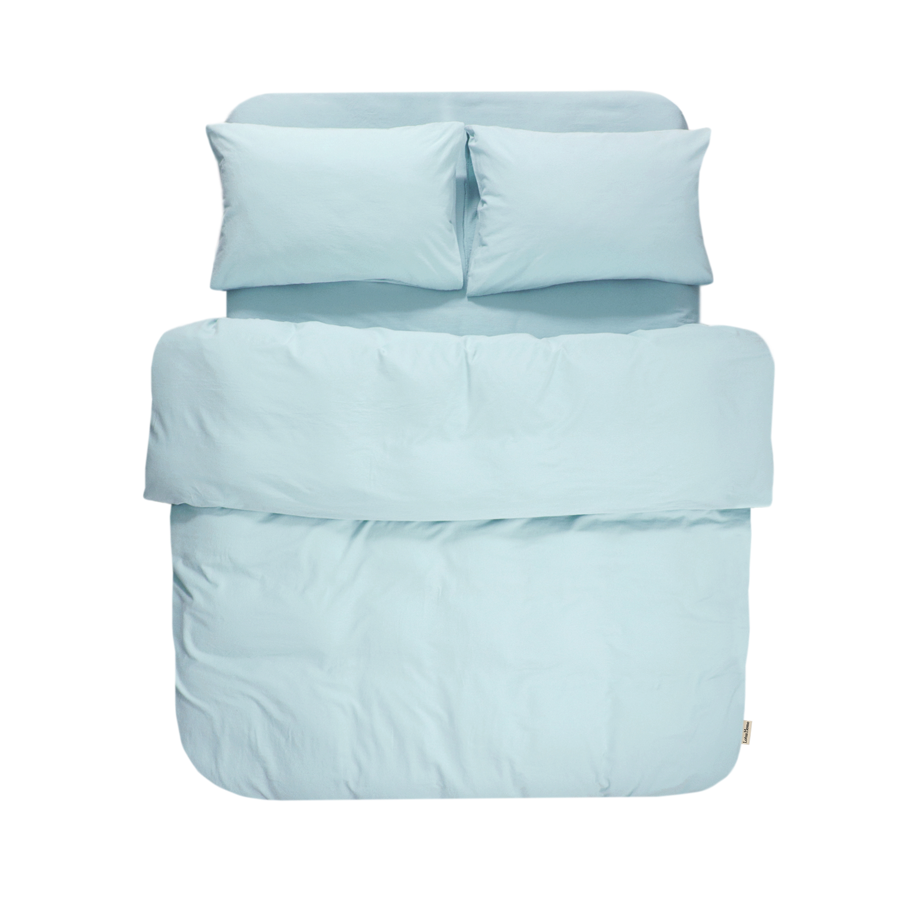 Постільна білизна Lotus Home Washed cotton - Kansas ментоловий євро