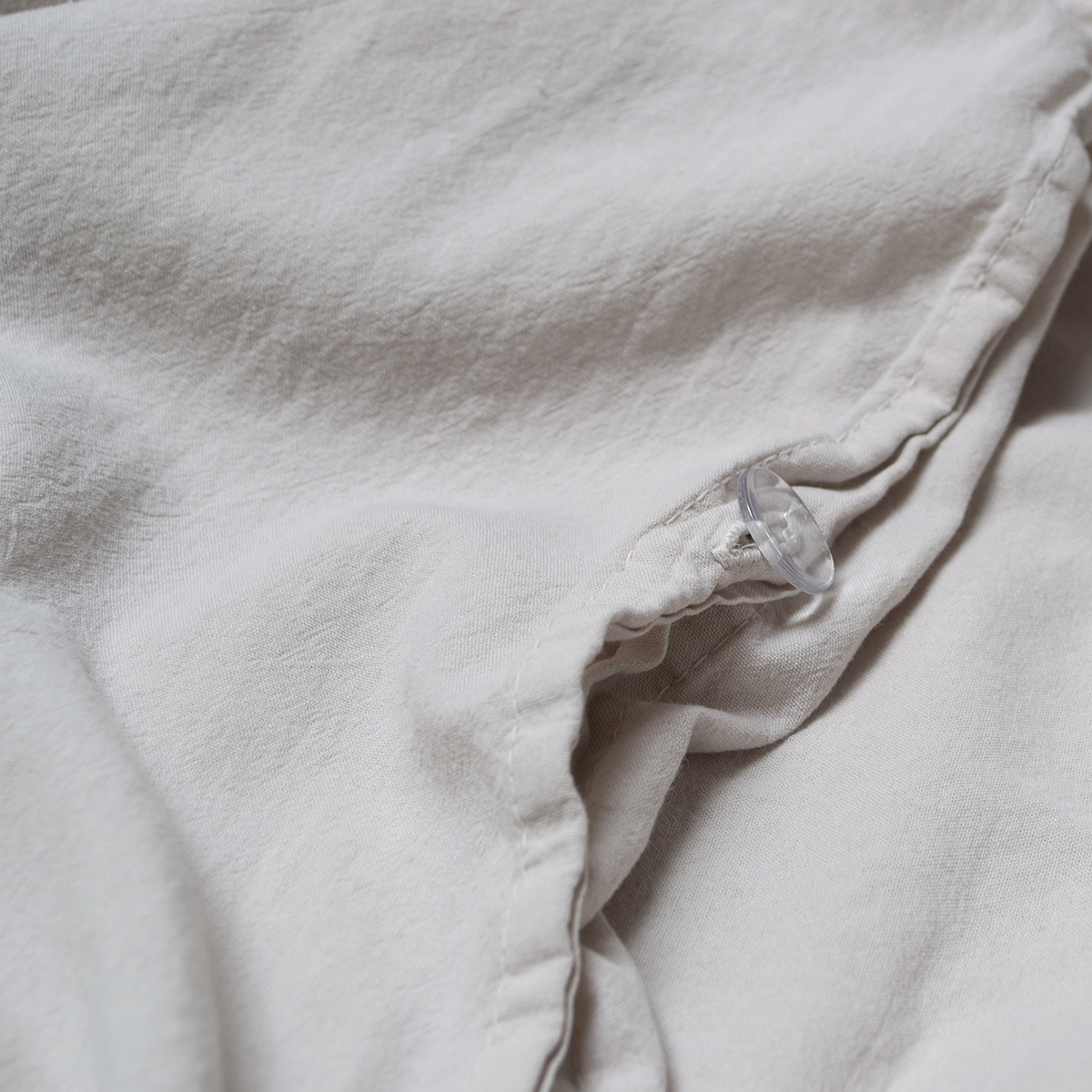 Постільна білизна Lotus Home Washed cotton - Kansas бежевий євро - фото 4